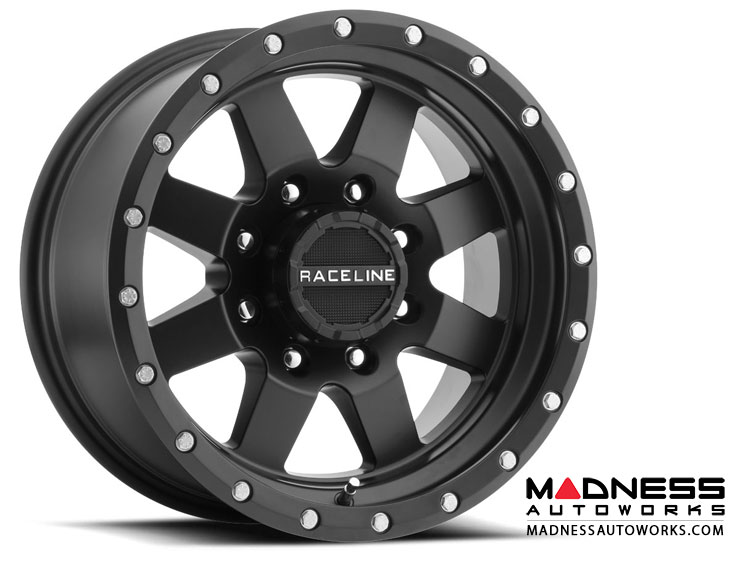 Jeep Custom Wheels (1) - Raceline - 935B - 20"x9" - Defender Black 